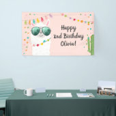 Llama Rama Geburtstagsparty Hintergrund Banner Alp (Messeveranstaltung)