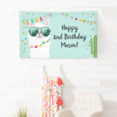 Llama Rama Geburtstagsparty Hintergrund Banner Alp (Insitu)