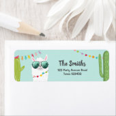 Llama Rama Rücksendeadressen-Aufklebers Fiesta Alp (Insitu)