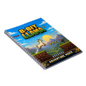 Llama, Retro-8-Bit-Pixel-Art Notizblock (Rechte Seite)