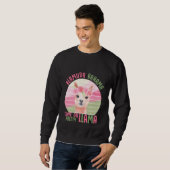 Llama Retro Niedlich Sweatshirt (Vorne ganz)