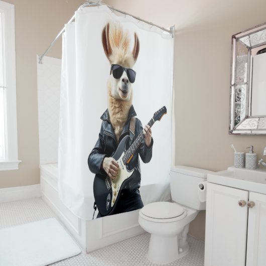 Llama rockstar duschvorhang (Beispiel)