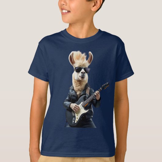 Llama rockstrar T-Shirt (Vorderseite)