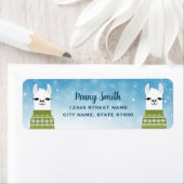 Llama Rücksendeadressen-Aufklebers (Insitu)