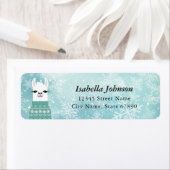 Llama Rücksendeadressen-Aufklebers (Insitu)