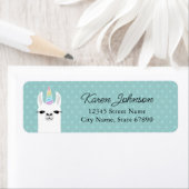 Llama Rücksendeadressen-Aufklebers (Insitu)