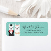 Llama Rücksendeadressen-Aufklebers (Insitu)