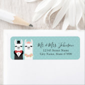 Llama Rücksendeadressen-Aufklebers (Insitu)