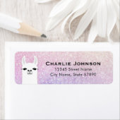 Llama Rücksendeadressen-Aufklebers (Insitu)