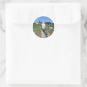 Llama Runder Aufkleber (Tasche)