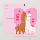 Llama sagt dir postkarte (Vorne/Hinten)