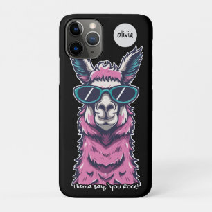 Llama sagt dir Rock Quirkische Pose in Sonnenbri Case-Mate iPhone Hülle