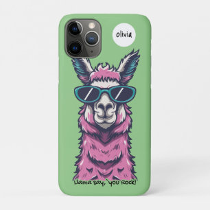 Llama sagt dir Rock Quirkische Pose in Sonnenbri Case-Mate iPhone Hülle