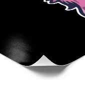 Llama sagt dir Rock | Quirkische Pose in Sonnenbri Poster (Ecke)