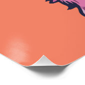 Llama sagt dir Rock | Quirkische Pose in Sonnenbri Poster (Ecke)