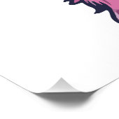 Llama sagt dir Rock | Quirkische Pose in Sonnenbri Poster (Ecke)