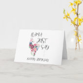 Llama sagt einfach glücklich zum Geburtstag Karte (Gelbe Blume)