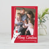 Llama Santa Foto Weihnachten (Stehend Vorderseite)