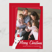 Llama Santa Foto Weihnachten (Vorne/Hinten)