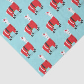 Llama Santa Red Blue Seidenpapier (Ausschnitt)