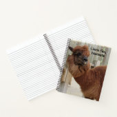 Llama Say Namaste Notebook - 2 Fotos - Front/Back Notizblock (Innenseite)