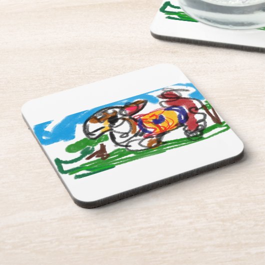 Llama Set Getränkeuntersetzer (Linke Seite)