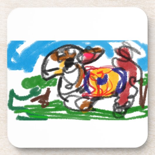 Llama Set Getränkeuntersetzer (Vorderseite)