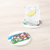 Llama Set Getränkeuntersetzer (Seite)