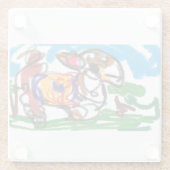 Llama Set Glasuntersetzer (Rückseite)