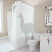 Llama Shadow Silhouette Shadow Buddies Dusche Duschvorhang (Beispiel)