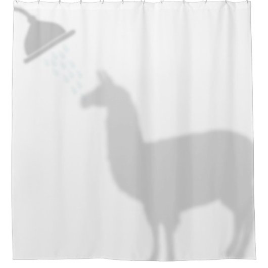 Llama Shadow Silhouette Shadow Buddies Dusche Duschvorhang (Vorderseite)