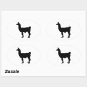 Llama Silhouette Sticker (Blatt)