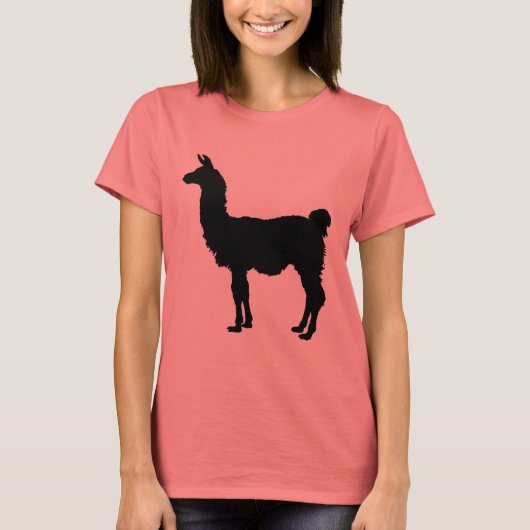 Llama-Silhouette T-Shirt (Vorderseite)