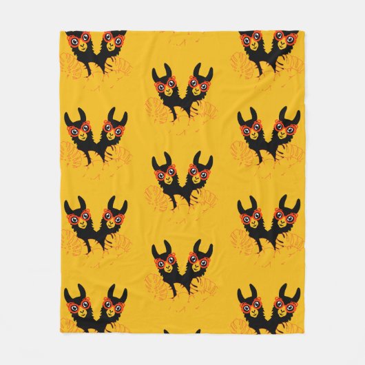 Llama Sisters Fleecedecke (Vorderseite)