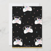 Llama Slumber Party Birthday Invitation Sleepover Einladung (Rückseite)