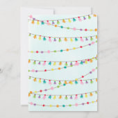 Llama Slumber Party Geburtstag Einladung (Rückseite)