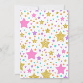 Llama Slumber Party Llama Birthday Einladung (Rückseite)