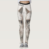 Llama Smile Original Art Workout Leggings (Vorderseite)