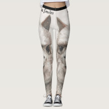 Llama Smile Original Art Workout Leggings