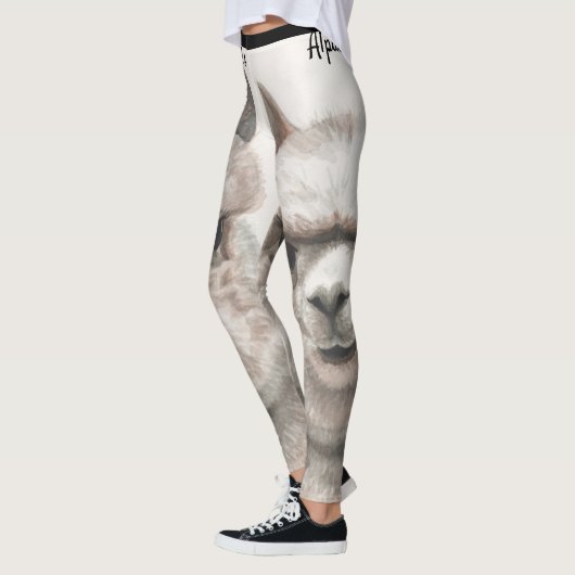 Llama Smile Original Art Workout Leggings (Links)