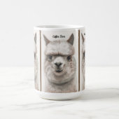 Llama Smile Personalisieren Sie große, kundenspezi Kaffeetasse (Mittel)