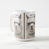 Llama Smile Personalisieren Sie große, kundenspezi Kaffeetasse (Vorderseite Links)