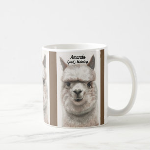 Llama Smile Personalisiert große Kaffee-Tasse Kaffeetasse