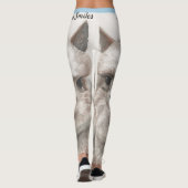 Llama Smiles Original Art Workout Leggings (Rückseite)