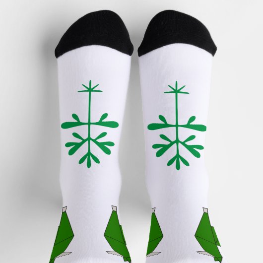 Llama Socken in Green, Nimm 2 (Oben)