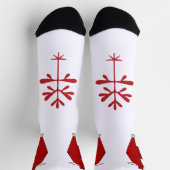 Llama Socken in Rot, Nimm 2 (Oben)