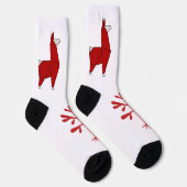 Llama Socken in Rot, Nimm 2 (Rechts)