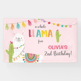 Llama Spaß Geburtstagsbanner Fiesta Mexican Alpaca Banner
