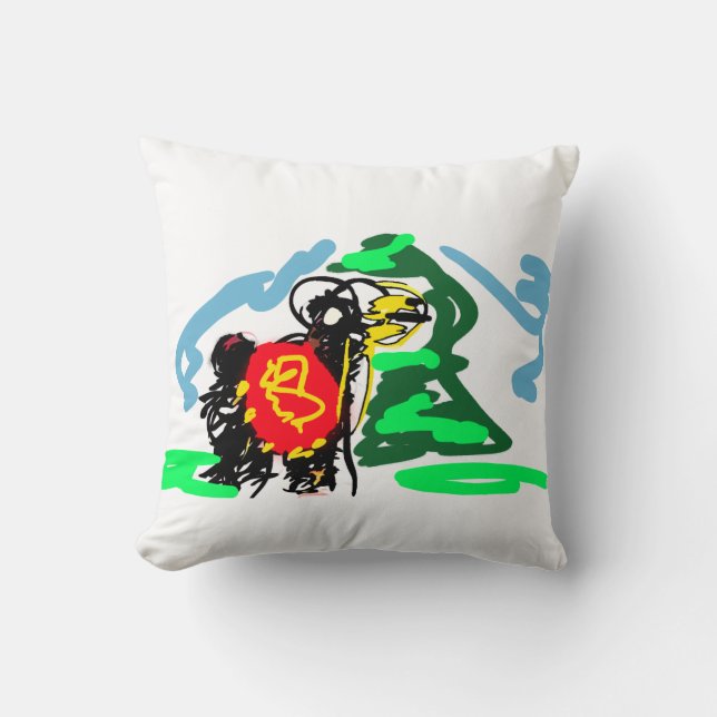 Llama Spaß   Kissen (Vorderseite)