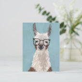 Llama Specs - Oversized Glasses Postkarte (Stehend Vorderseite)